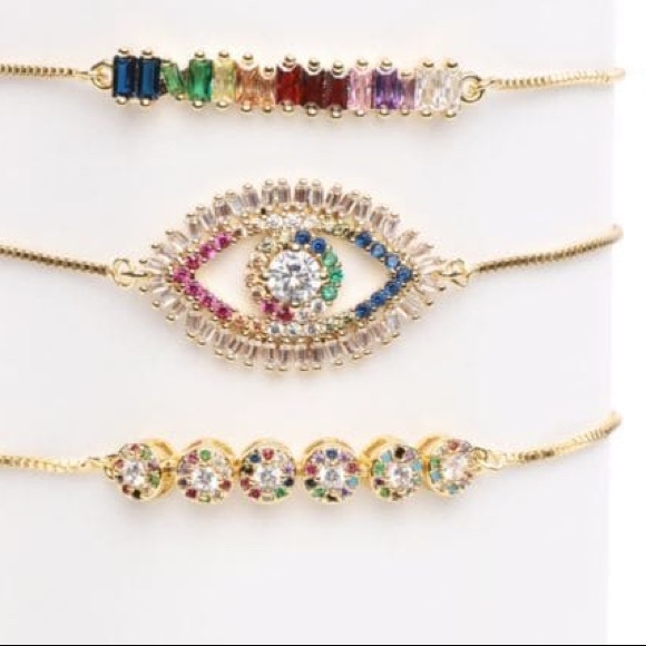 BOGO 1/2 OFF NIB Rainbow Adjustable Bracelets - Picture 1 of 3